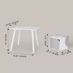 Biscay Bricks Table & Chairs Kids Furniture - Grey