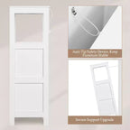 Wooden Bathroom Floor Cabinet Freestanding Side Storage Organizer with 2 Drawers